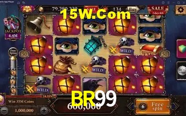Tela de boas-vindas e lobby de jogos do aplicativo BR99